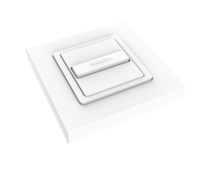 Рулонная штора D83 с электроприводом Sonesse 50 — Выключатель Smoove Uno WT — фото