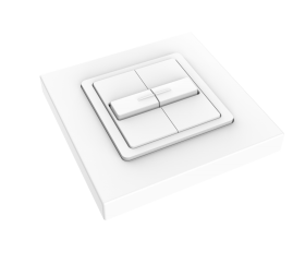 Рулонная штора D83 с электроприводом Sonesse 50 — Выключатель Smoove Duo WT — фото