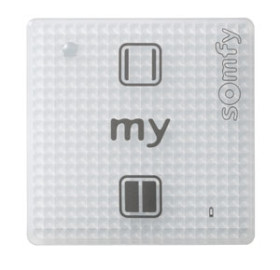 Рулонная штора D40мм на базе электропривода Sonesse 40 — Smoove 1 Open/Close RTS Pure Shine, белый — фото