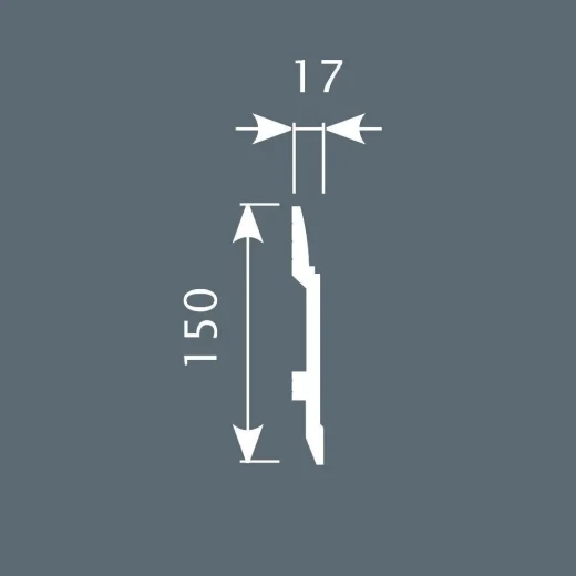 Карниз PX007, 150х17, 2000мм, Экополимер/13 — фото-773_2