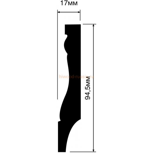 Плинтус HIWOOD B95 — фото-779_3