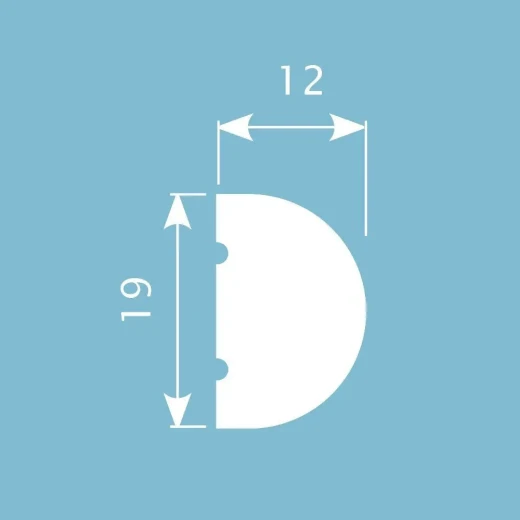 Молдинг MX012, 19х12, 2000мм, Экополимер/44 — фото-792_2