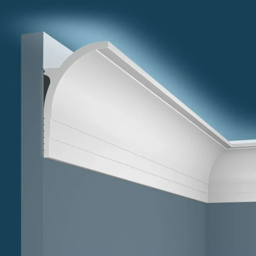 Карниз KX045, 85х55мм, 2000мм, Экополимер/6 — фото-808_1