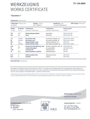 Обои ручной работы Fresq — Рабочие параметры — фото