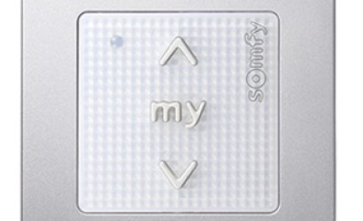 Рулонная штора D40мм на базе электропривода Sonesse 40 — Матовое серебро — фото